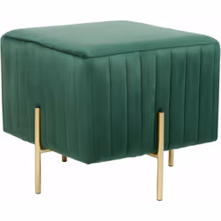 Pouf trendy in velluto. Aggiungi un po' di eleganza alla tua casa con questo pouf trendy. Grazie al suo design moderno e deli ...