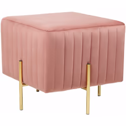 Pouf trendy in velluto. Aggiungi un po' di eleganza alla tua casa con questo pouf trendy. Grazie al suo design moderno e deli ...