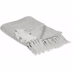 Caldo plaid con frange . Piccola, ma molto utile, questa coperta renderà più accogliente il salotto o la camera da letto. Rea ...