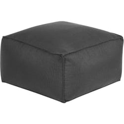 Beliani - Moderno Pouf Intrecciato da Salotto 50 x 30 cm Motivo Nero Mukki