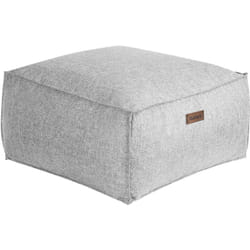 Moderno Pouf Intrecciato da Salotto 50 x 30 cm Motivo Grigio Mukki