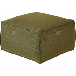 Moderno Pouf Intrecciato da Salotto 50 x 30 cm Motivo Verde Oliva Mukki