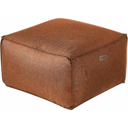 Moderno Pouf Intrecciato da Salotto 50 x 30 cm Motivo Marrone Mukki