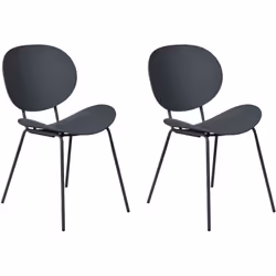 Set di 2 sedie moderne. Rendi la tua sala da pranzo un luogo funzionale ed elegante con questo set di 2 sedie. Grazie al colo ...