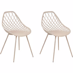 Set di due pratiche ed eleganti sedie dallo stile moderno. Aggiungi comfort in casa tua con questo set di 2 sedie da pranzo d ...