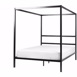 Elegante letto matrimoniale a baldacchino. Questo letto a baldacchino trasformerà l'arredamento della tua camera da letto e n ...