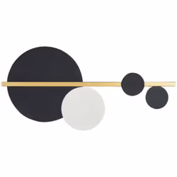Lampada da parete Art Deco LED . Crea un arredamento da parete elegante con questa lampada. È caratterizzata da luci LED inse ...