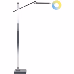Lampada dal design moderno. Dona funzionalità al tuo home office con questa lampada da terra LED. È realizzata in materiale s ...