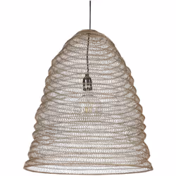 Elegante lampada a sospensione con paralume a campana in ferro. Illumina il tuo spazio quotidiano con un tocco di eleganza co ...