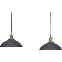 Beliani - Lampada a sospensione di legno a soffitto che pende verso la casa Illuminazione fatta a mano Nero Cheyyar