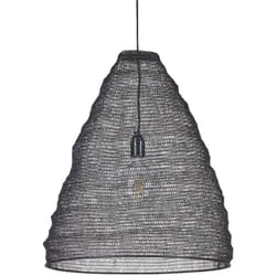 Beliani - Lampadario moderno con maglia metallica traforata nero Parbati