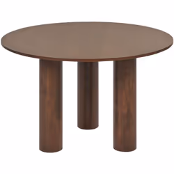 Tavolo da pranzo in stile rustico. Migliora la tua area pranzo con questo tavolo da pranzo rotondo. Il suo piano in MDF di al ...