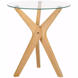 Tavolino rotondo con gambe in legno. Questo tavolino è il complemento perfetto per il vostro salotto. Il suo design elegante ...