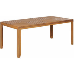 Tavolo da pranzo da giardino in legno di acacia per 6 persone 180 x 90 cm Baratti