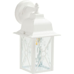 Beliani - Lampada da parete in metallo bianco da esterno 30 cm Findon