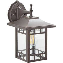Lampada da parete per esterno metallo e vetro nero 28 cm Heriot
