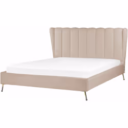 Letto moderno con testiera in velluto e doppia porta usb inclusa. Goditi il comfort lussuoso del nostro letto rivestito in ve ...