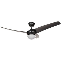 Beliani - Ventilatore da soffitto in metallo nero luce telecomando 6 velocità 3 temperature 36 cm Jiboa