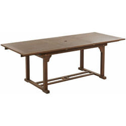 Tavolo da esterno allungabile in legno di acacia scuro 160/220 x 90 cm Amantea