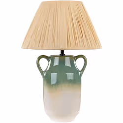 Lampada da comodino con base in ceramica e paralume in carta. Scopri il concetto di eleganza boho con questa lampada da tavol ...