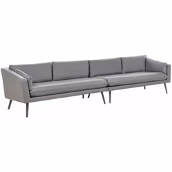 Divano modulare imbottito per esterni. Prova il massimo comfort quando trascorri del tempo all'aperto su questo elegante diva ...