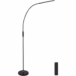 Moderna lampada a LED con telecomando. Rinfresca l'ufficio o lo studio di casa con questa moderna lampada da terra. Realizzat ...