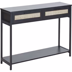 Consolle con cassetti in rattan. Questa consolle sarà un'aggiunta perfetta a qualsiasi ambiente, sia esso un soggiorno, una c ...