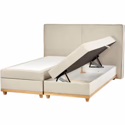 Letto Continental imbottito con contenitore . Goditi un sonno rilassante e confortevole con il nostro elegante e pratico lett ...