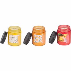 Set di 3 candele aromatiche. Rinfresca la tua casa con questo set di 3 candele profumate. Aggiungi deliziosi profumi di rosa, ...