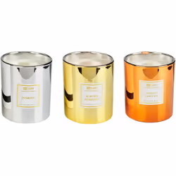 Set di 3 candele aromatiche. Goditi il caldo abbraccio del nostro trio di candele profumate: una deliziosa fusione di fragran ...