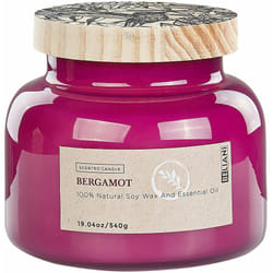 Beliani - Candela profumata 100% cera di soia stoppino di cotone vetro frutta fresca fragranza bergamotto Delight Bliss