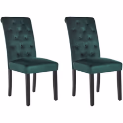 Sedie eleganti con bottoni a vista. Eleva lo stile della tua sala da pranzo con queste eleganti sedie da pranzo trapuntate. I ...