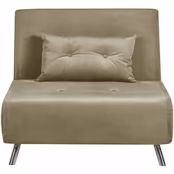 Divano letto singolo . Questo divano letto è perfetto per un soggiorno piccolo. È realizzato in robusto poliestere, decorato  ...