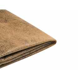 Beliani - Fodera per Letto in Similpelle Scamosciata Marrone Lavabile 140 x 200 cm Fitou
