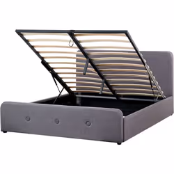 Bellissimo letto matrimoniale con pratico contenitore. Porta comfort e stile senza pari in camera da letto con questo letto c ...