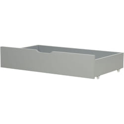 Beliani - Set di 2 cassetti per letto con ruote in legno di pino massiccio grigio Rumilly