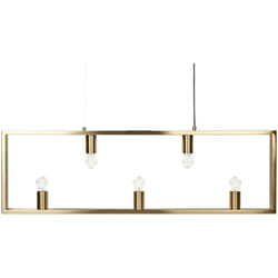 Beliani - Lampadario con lampadine multiple in metallo e ottone Bayas