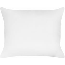 Beliani - Guanciale rettangolare per camera da letto in cotone di japara con fodera in poliestere bianco a basso profilo 50 x 60 cm Triglav