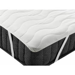 Beliani - Proteggi-materasso impermeabile 140 x 200 cm Custodia in microfibra Imbottitura in poliestere Bianco Ruen