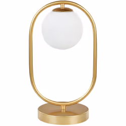 Lampada da tavolo moderna con paralume rotondo. Aggiungi un tocco di eleganza al tuo spazio con questa lampada da tavolo, ide ...