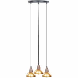Lampada a sospensione a grappolo con paralumi in metallo. Questa lampada a sospensione sarà perfetta nella sala da pranzo, el ...
