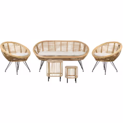 Set di divani da interno ed esterno Boho. Scopri la raffinatezza del nostro set divano boho in rattan, un perfetto equilibrio ...