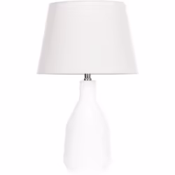 Lampada da tavolo con base in ceramica e paralume in tessuto. Questa elegante lampada da tavolo, realizzata in squisita ceram ...