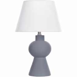Lampada da tavolo dal design minimalista. Con questa lampada da tavolo con base in ceramica, migliorerai facilmente l'atmosfe ...