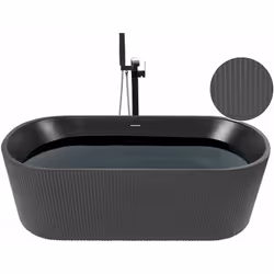 Vasca da bagno freestanding . Entra nel regno del comfort con questa elegante vasca da bagno. Questo prodotto innovativo, pro ...