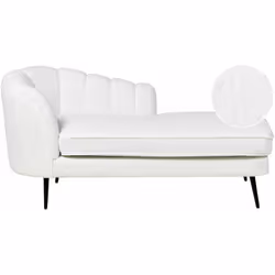 Elegante chaise-longue in velluto con gambe in metallo scuro . Aggiungi questa chaise longue glamour al tuo soggiorno, uffici ...