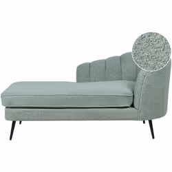 Elegante chaise-longue in velluto con gambe in metallo scuro . Aggiungi questa chaise longue glamour al tuo soggiorno, uffici ...