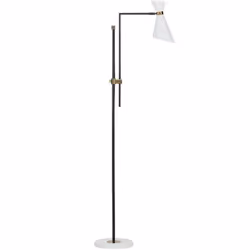 Lampada moderna con base in marmo. Illumina il tuo spazio con la nostra lampada da terra in metallo, una perfetta combinazion ...