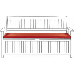 Beliani - Cuscino da Esterno in tessuto rosso 45 x 148 cm Sovana