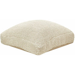 Cuscino da pavimento in cotone quadrato beige e marrone 70 x 15 cm Joara
